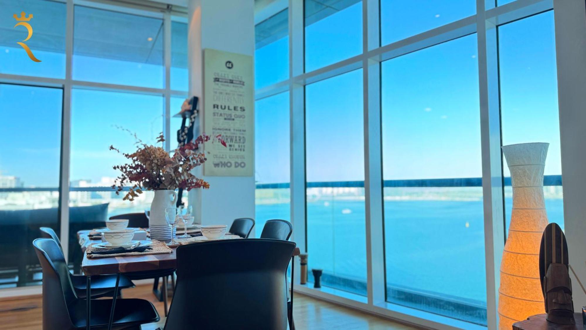 Ferienwohnung Oceanview 2Br Bliss In Al Raha With Pool N Balcony Abu Dhabi Exterior foto
